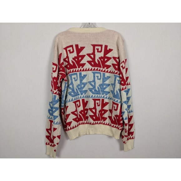 Vintage Repage Colorful long sleeve Aztec design - Picture 2 of 5